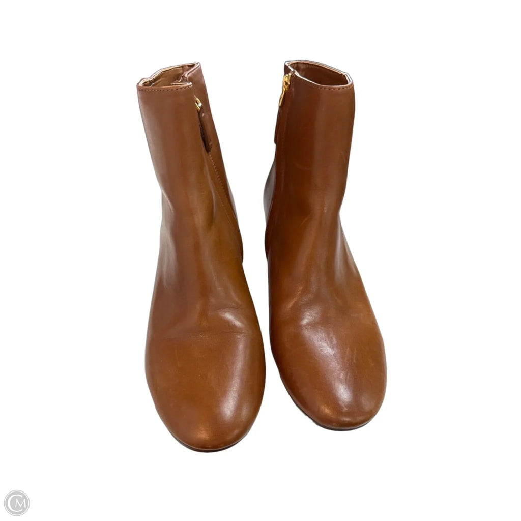 Boots Ankle Heels By Lauren By Ralph Lauren In Brown, Size: 6.5
