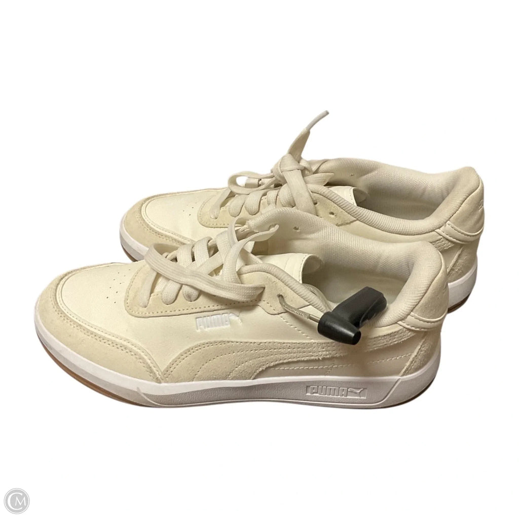 Shoes Athletic By Puma In Cream, Size: 8