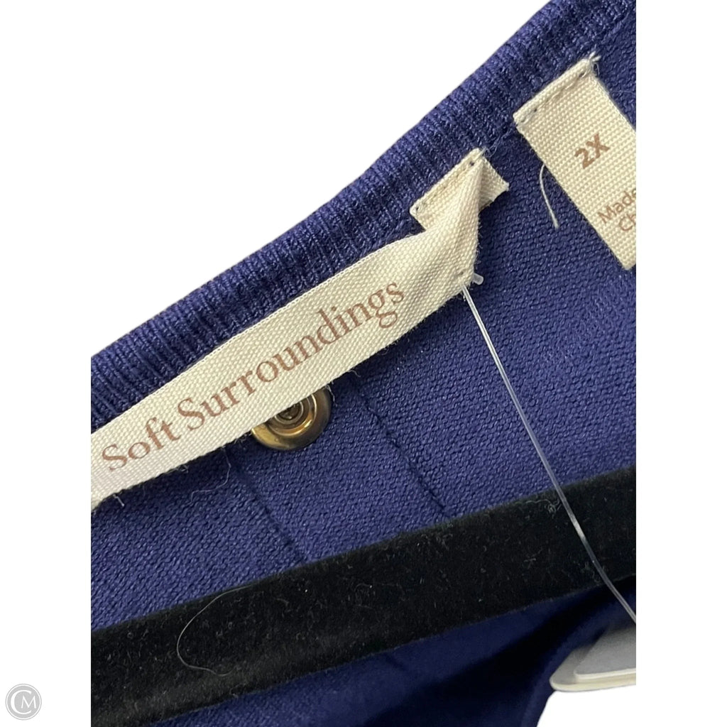 Sweater By Soft Surroundings In Navy, Size: 2x