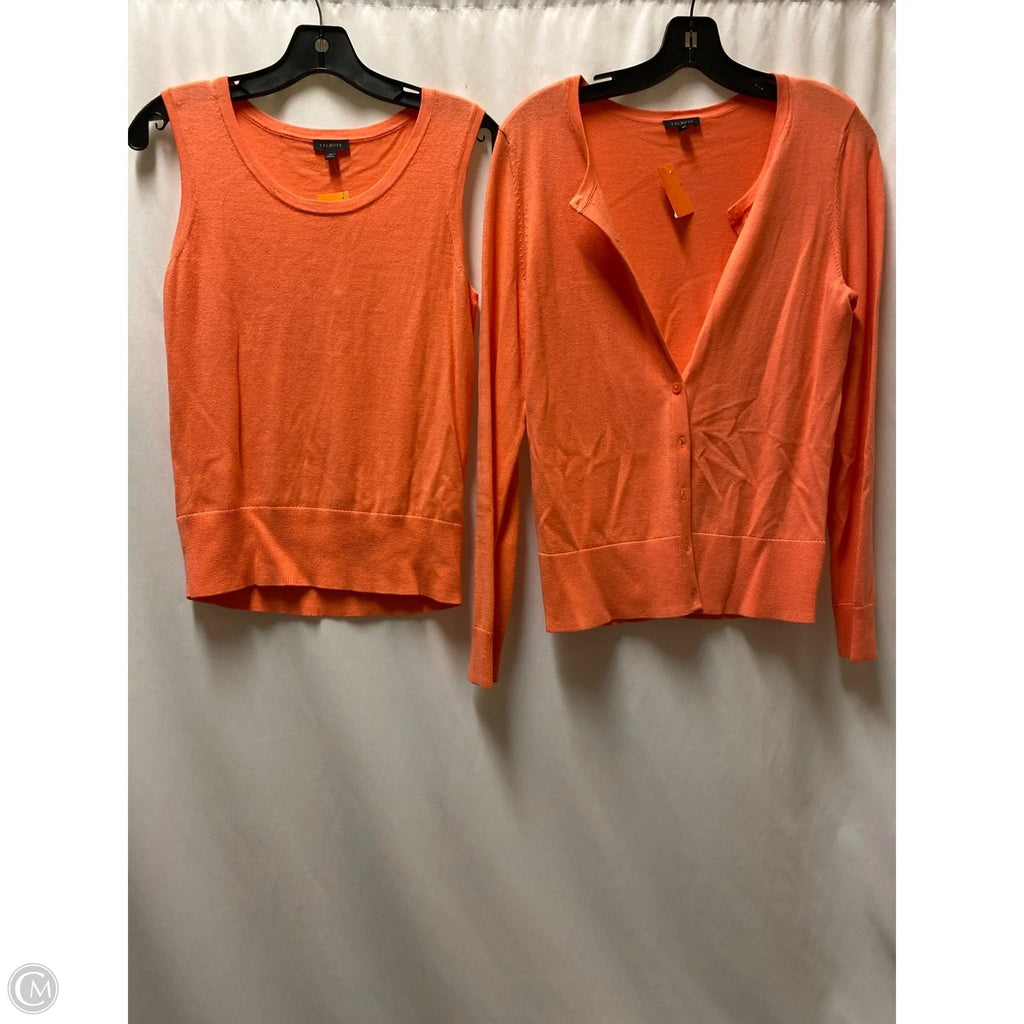 Sweater 2pc By Talbots In Coral, Size: S