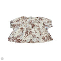 Blouse Short Sleeve By Abercrombie And Fitch In Brown & Tan, Size: L