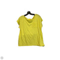 Top Short Sleeve By Talbots In Yellow, Size: L