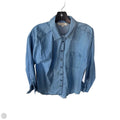 Top Long Sleeve By Loft In Blue Denim, Size: M