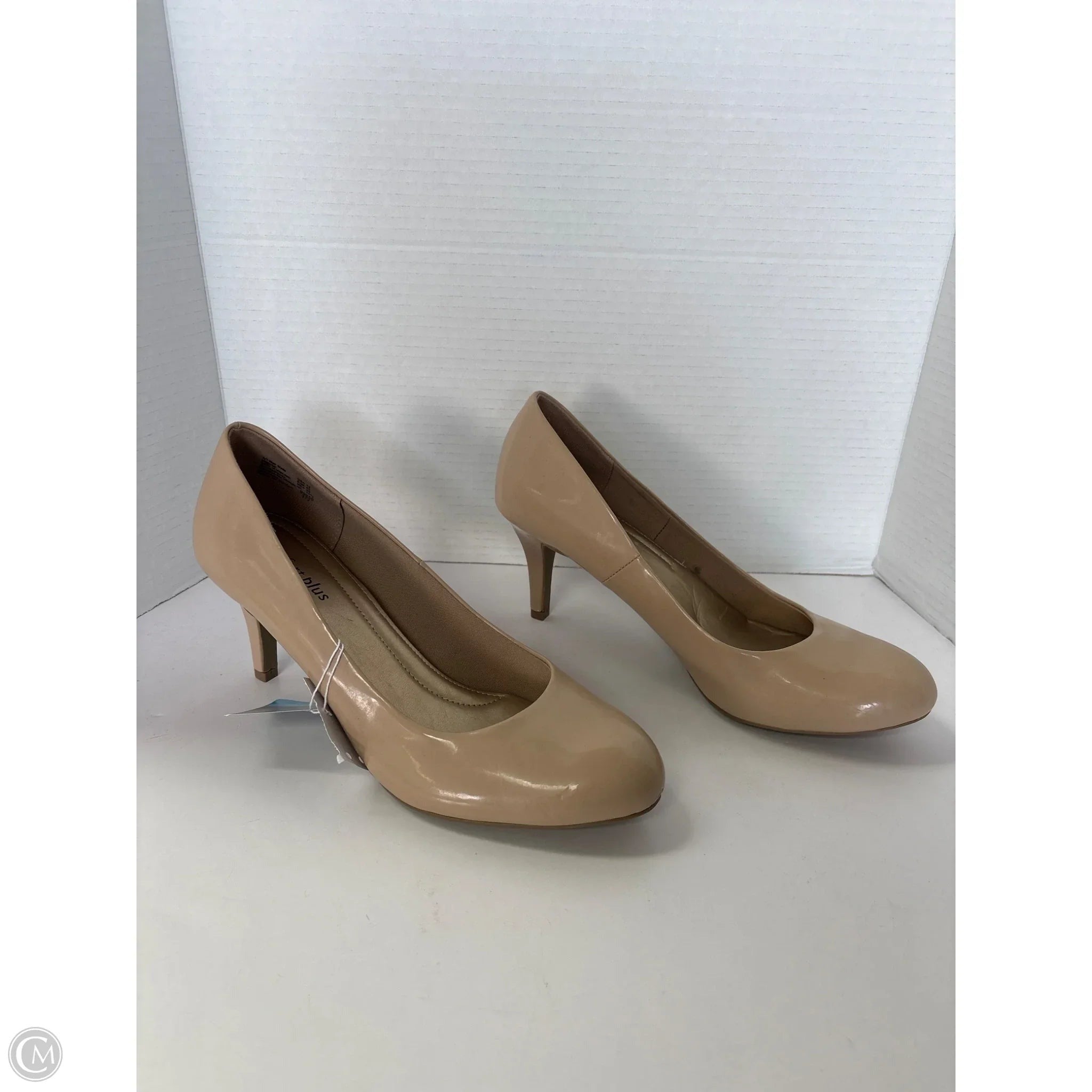 Shoes Heels Kitten By Comfort Plus In Beige, Size: 12