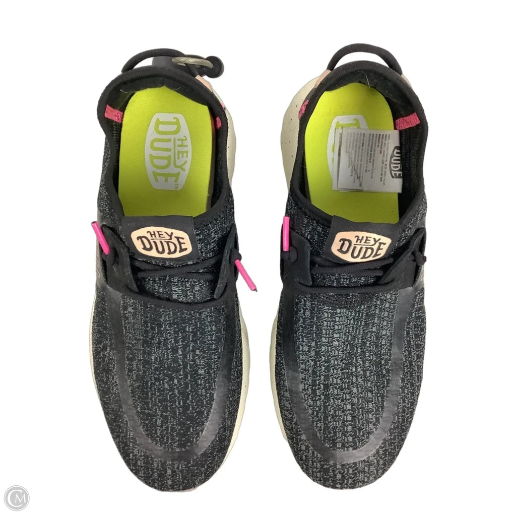 Shoes Flats By Hey Dude In Black, Size: 8