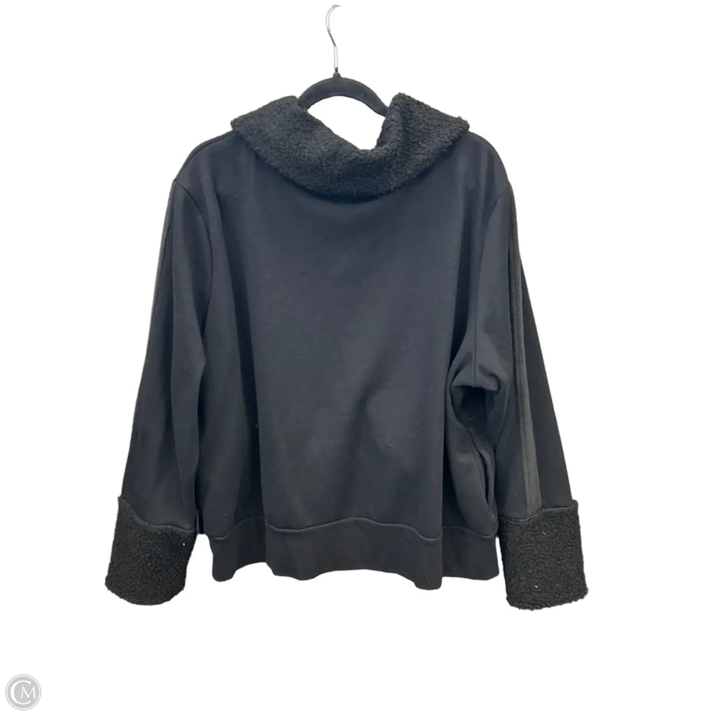 Jacket Faux Fur & Sherpa By Clothes Mentor In Black, Size: 2x