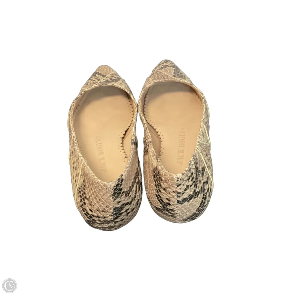 Shoes Flats By Jack Rogers In Snakeskin Print, Size: 5