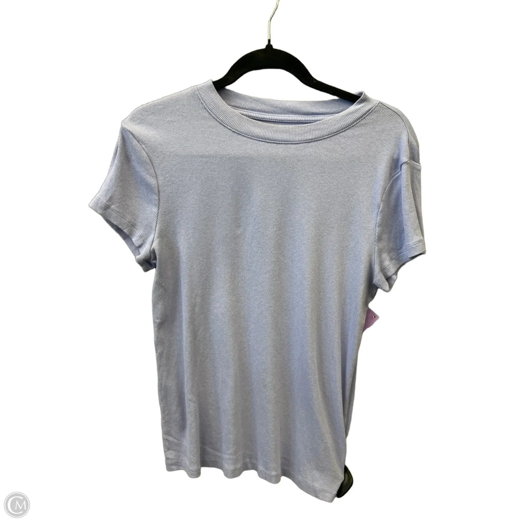 Top Short Sleeve Basic By A New Day In Purple, Size: L