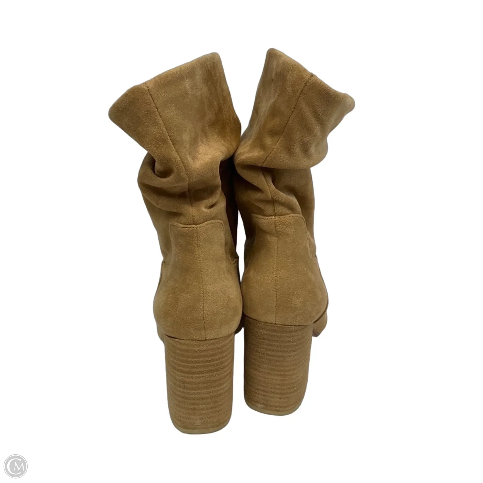 Boots Ankle Heels By Clothes Mentor In Tan, Size: 9