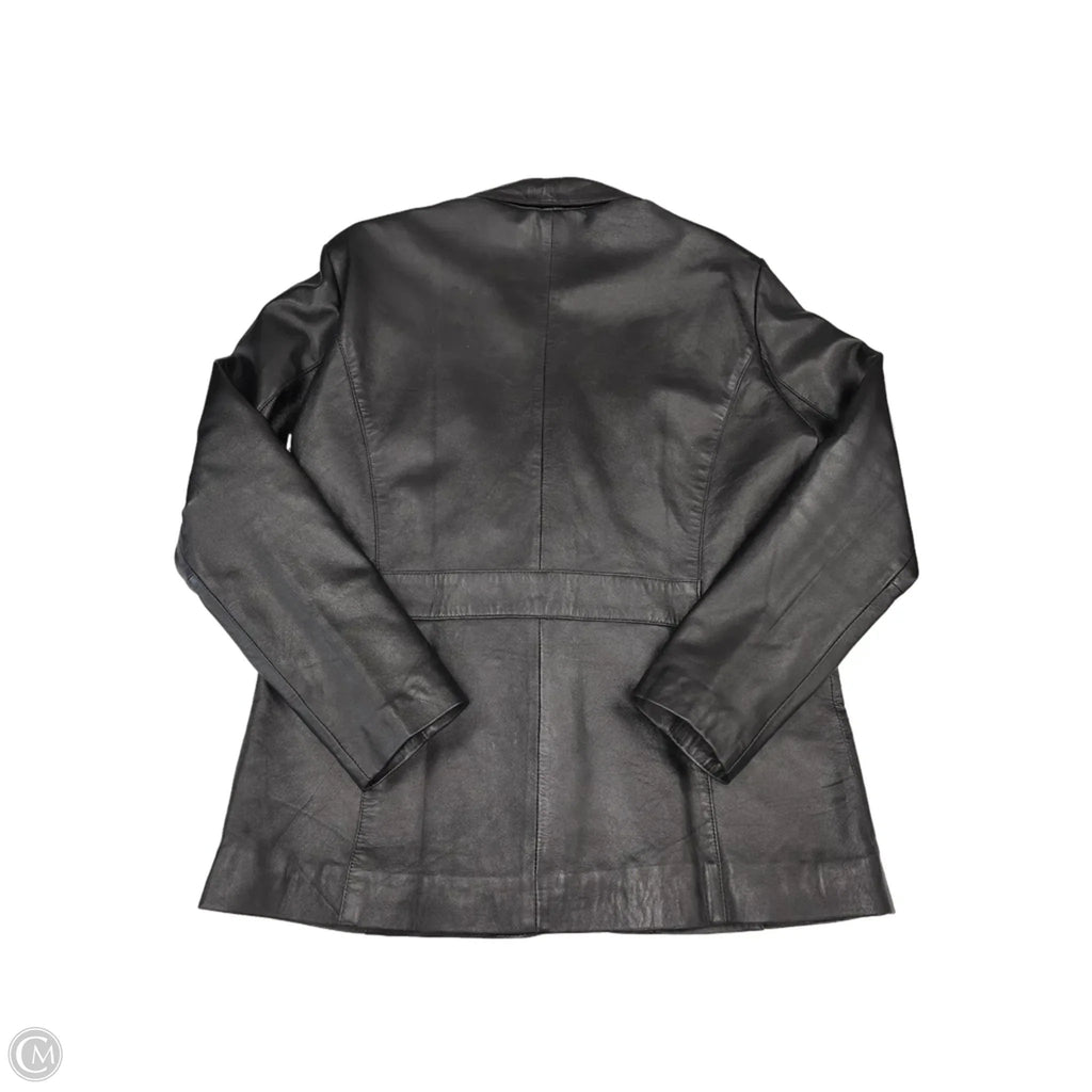 Jacket Leather By Cme In Black, Size: L