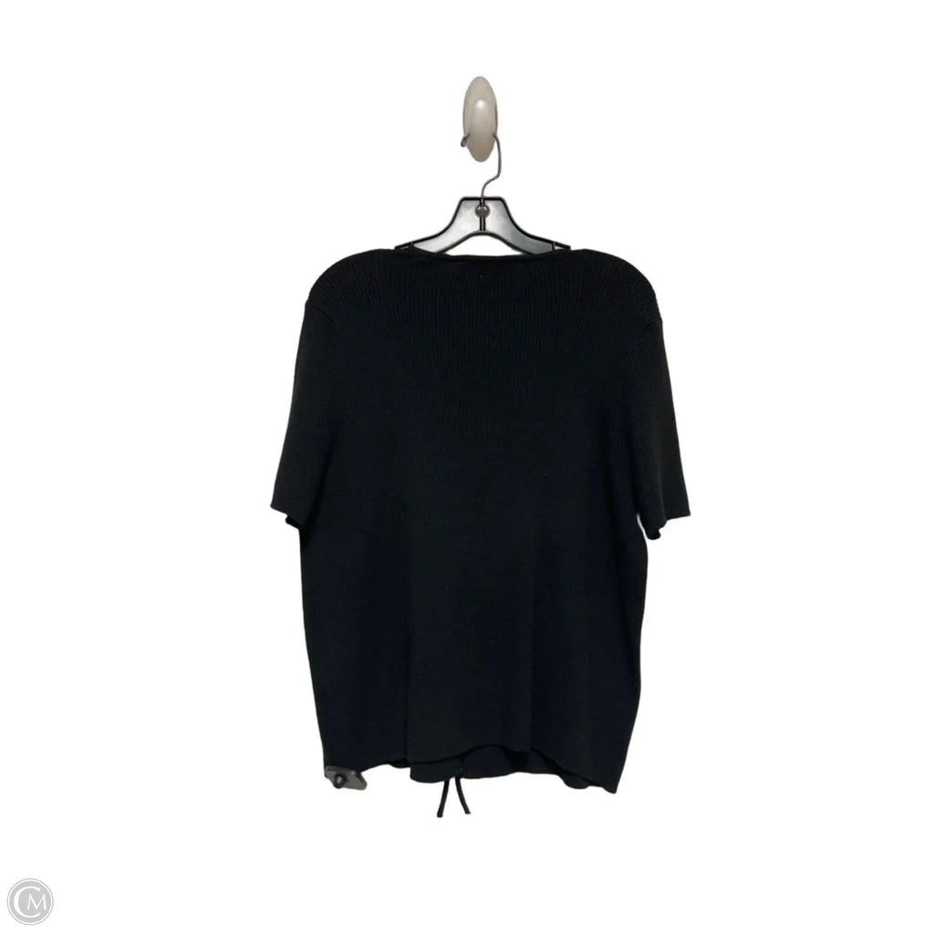 Top Short Sleeve By Abercrombie And Fitch In Black, Size: L