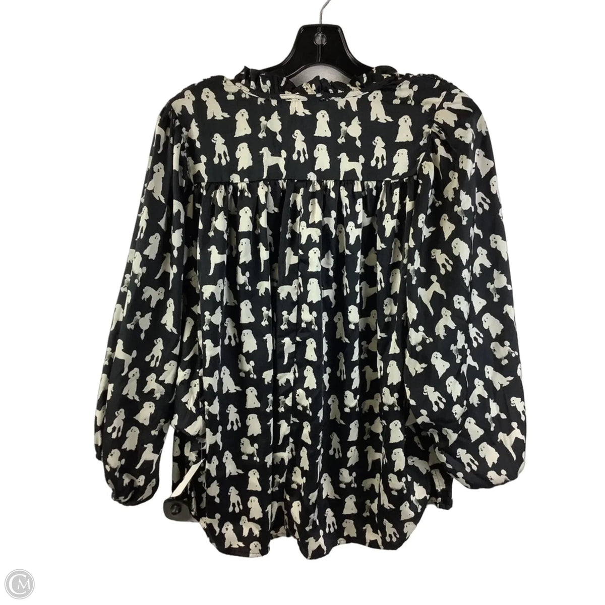 Top 3/4 Sleeve By Entro In Black & White, Size: L