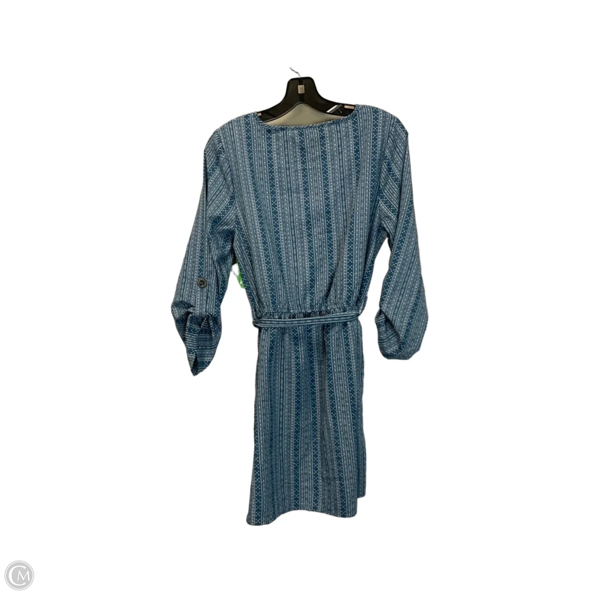 Dress Casual Short By Blush In Blue & White, Size: M