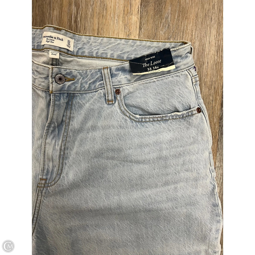 Jeans Boyfriend By Abercrombie And Fitch In Blue Denim, Size: 16