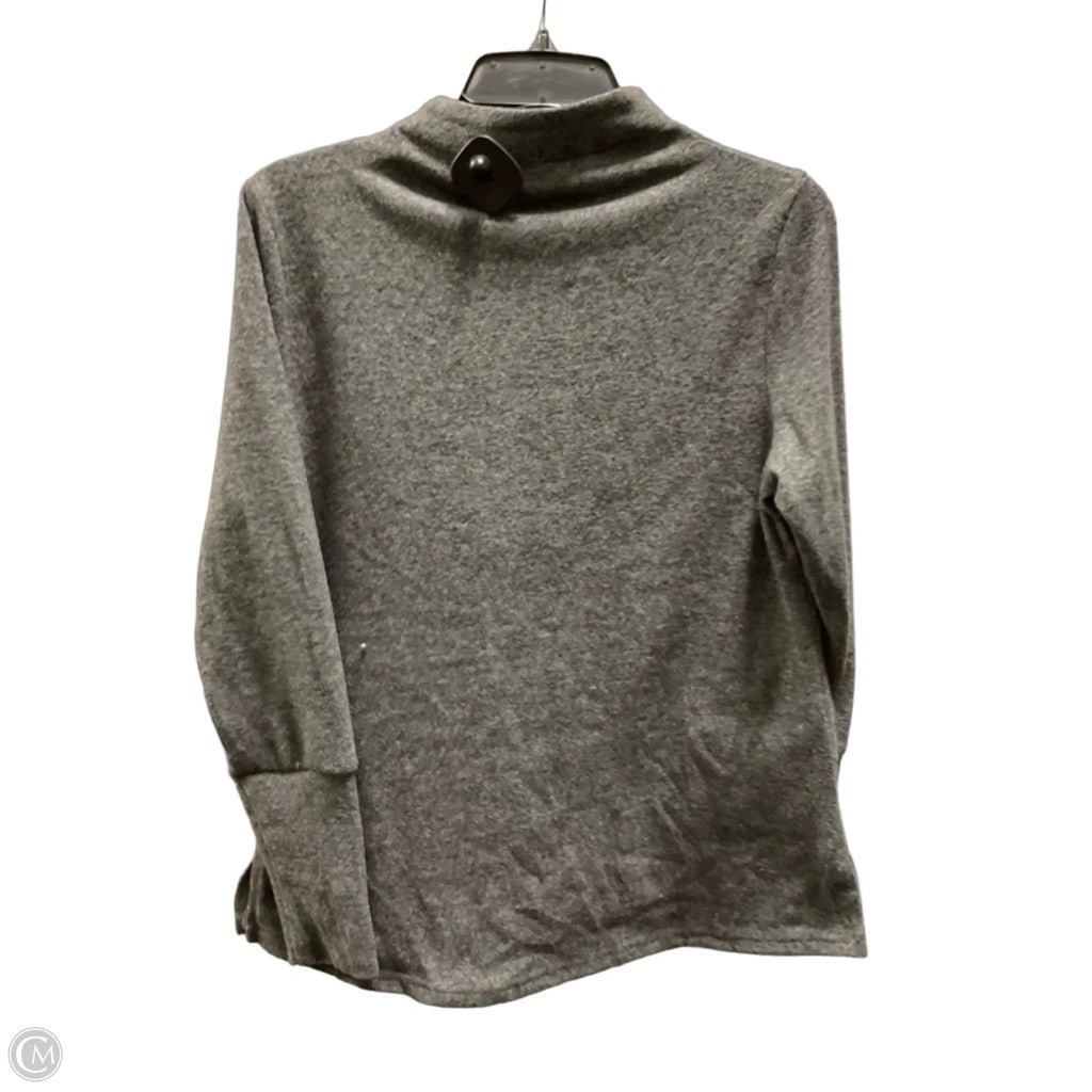 Top Long Sleeve By Shana In Grey, Size: Xs