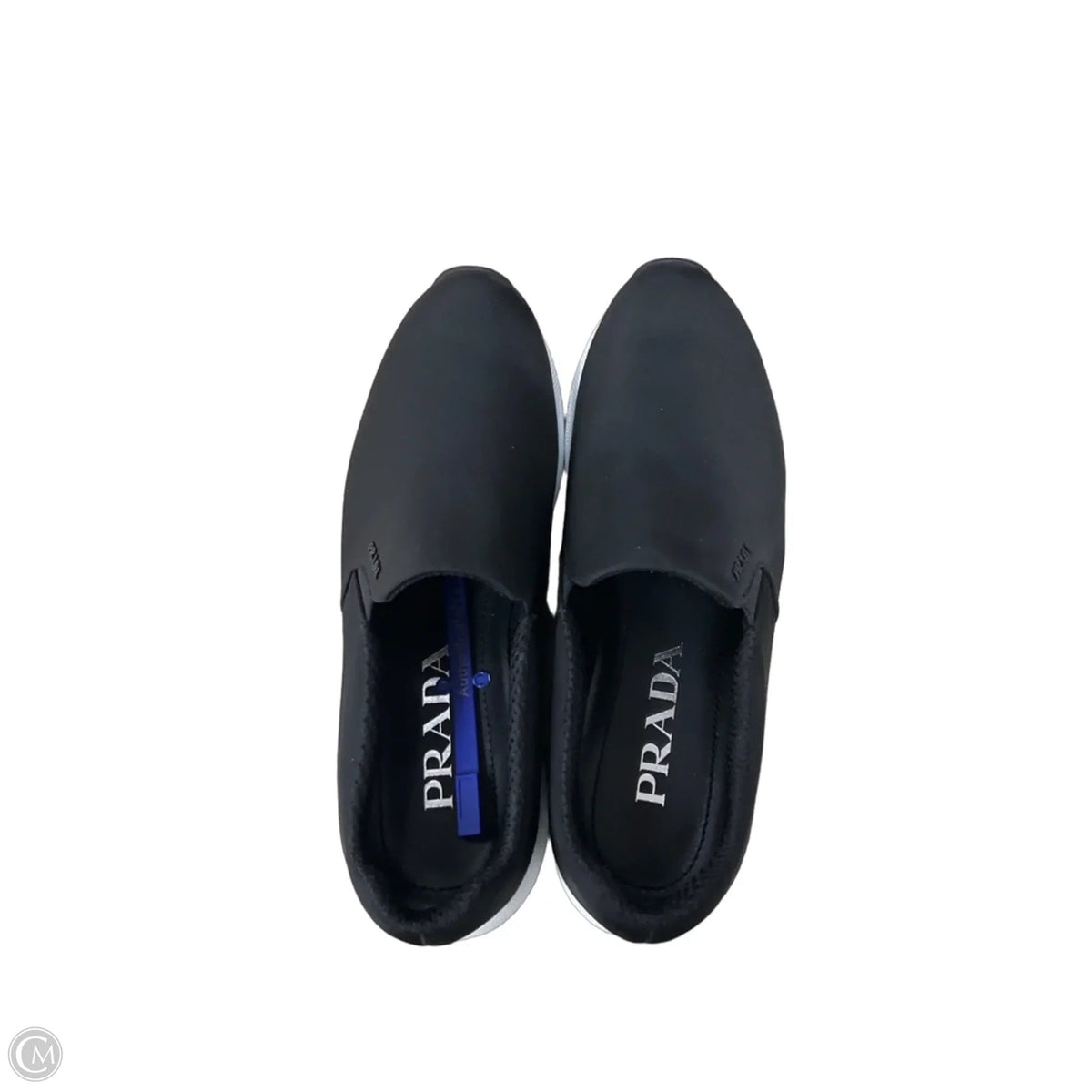 Shoes Luxury Designer By Prada In Black, Size: 7.5