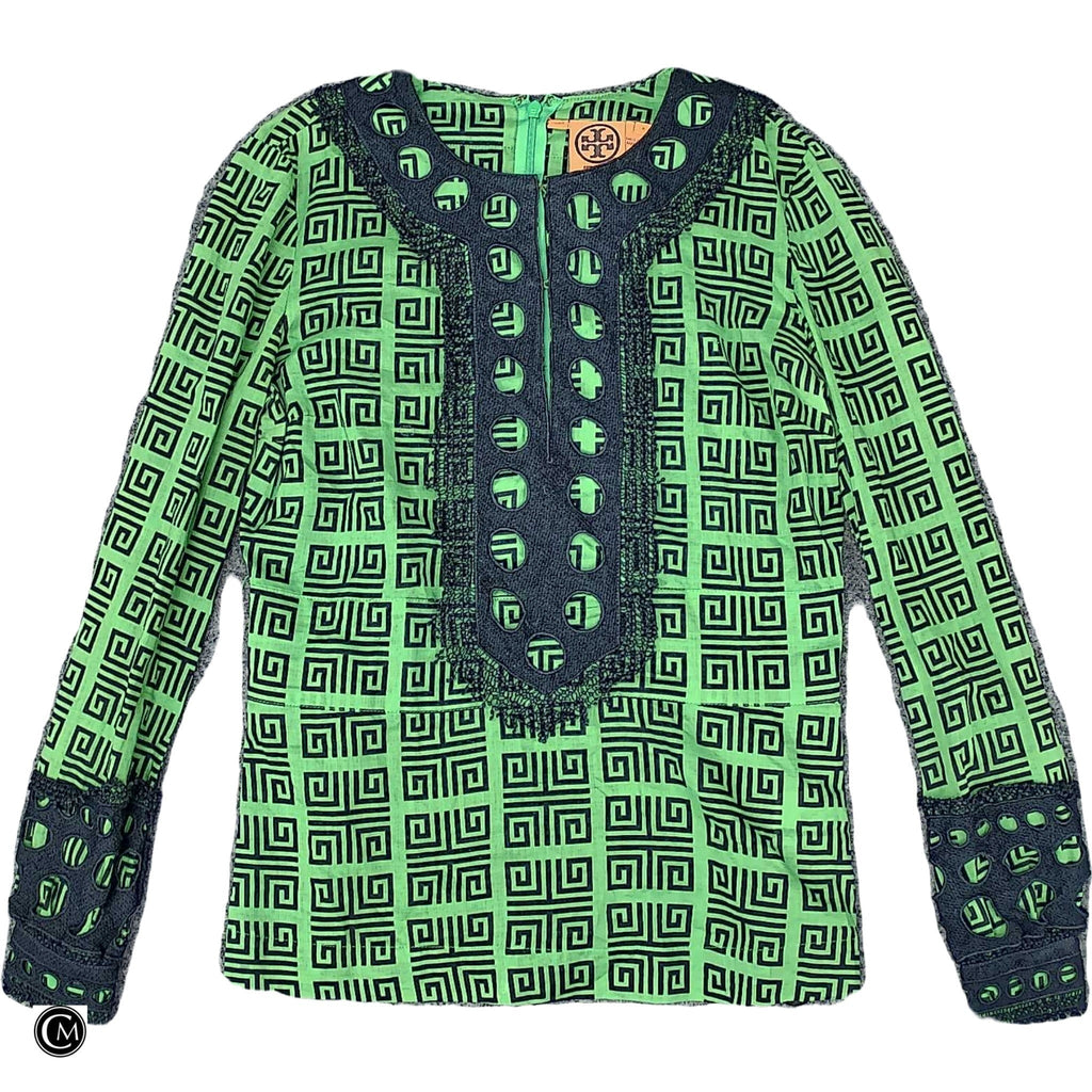 Top Ls Designer By Tory Burch In Blue & Green, Size: S