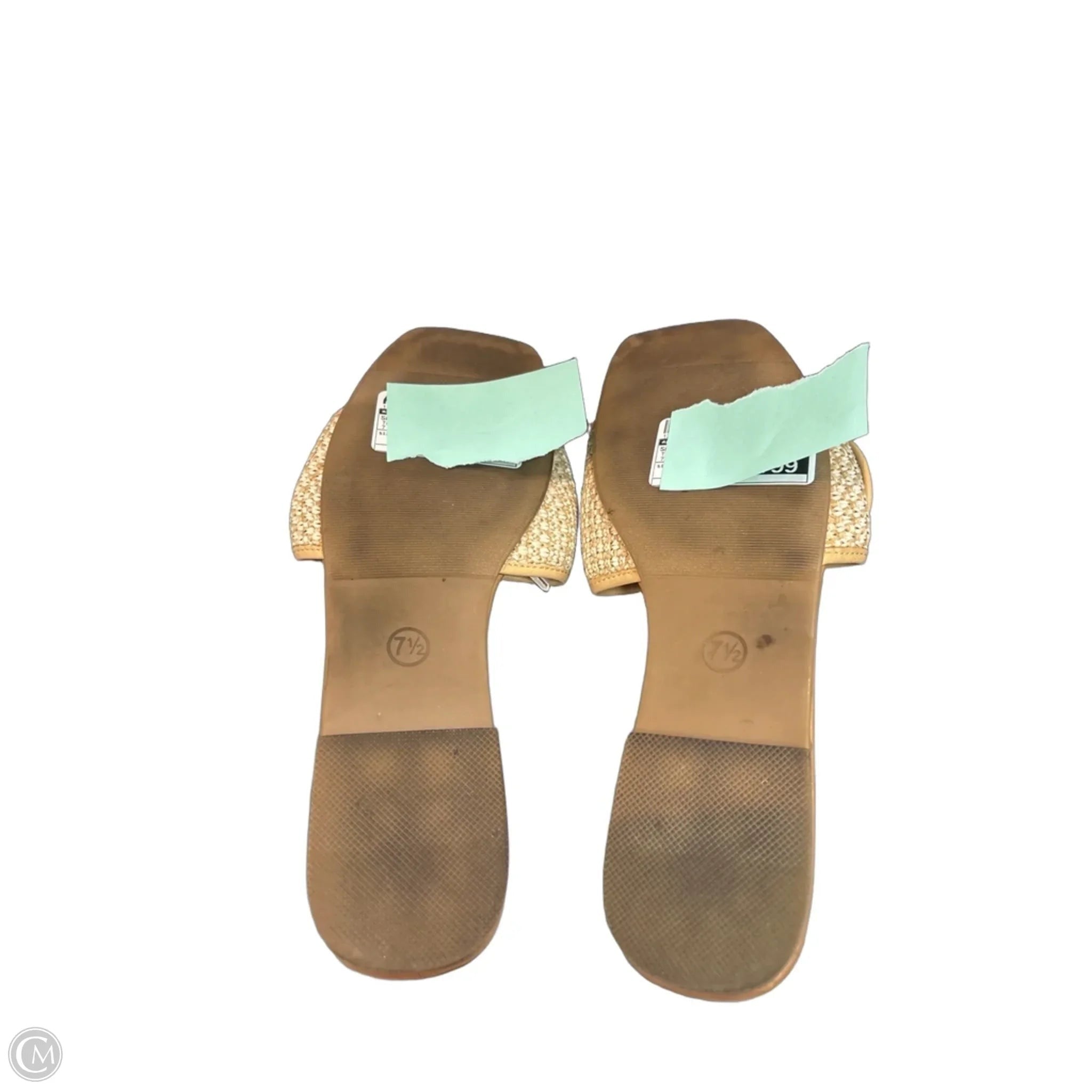 Sandals Flats By A New Day In Tan, Size: 7.5