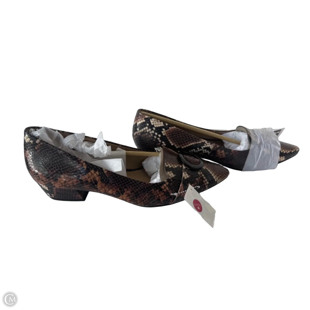 Shoes Heels Block By Naturalizer In Snakeskin Print, Size: 12