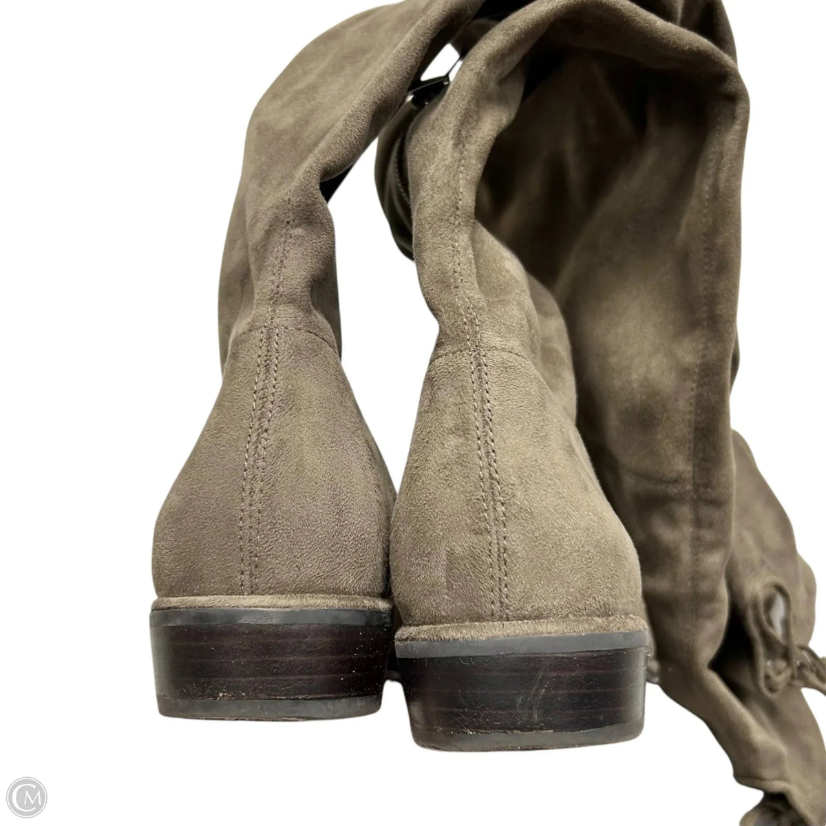 Boots Knee Flats By Marc Fisher In Taupe, Size: 7.5