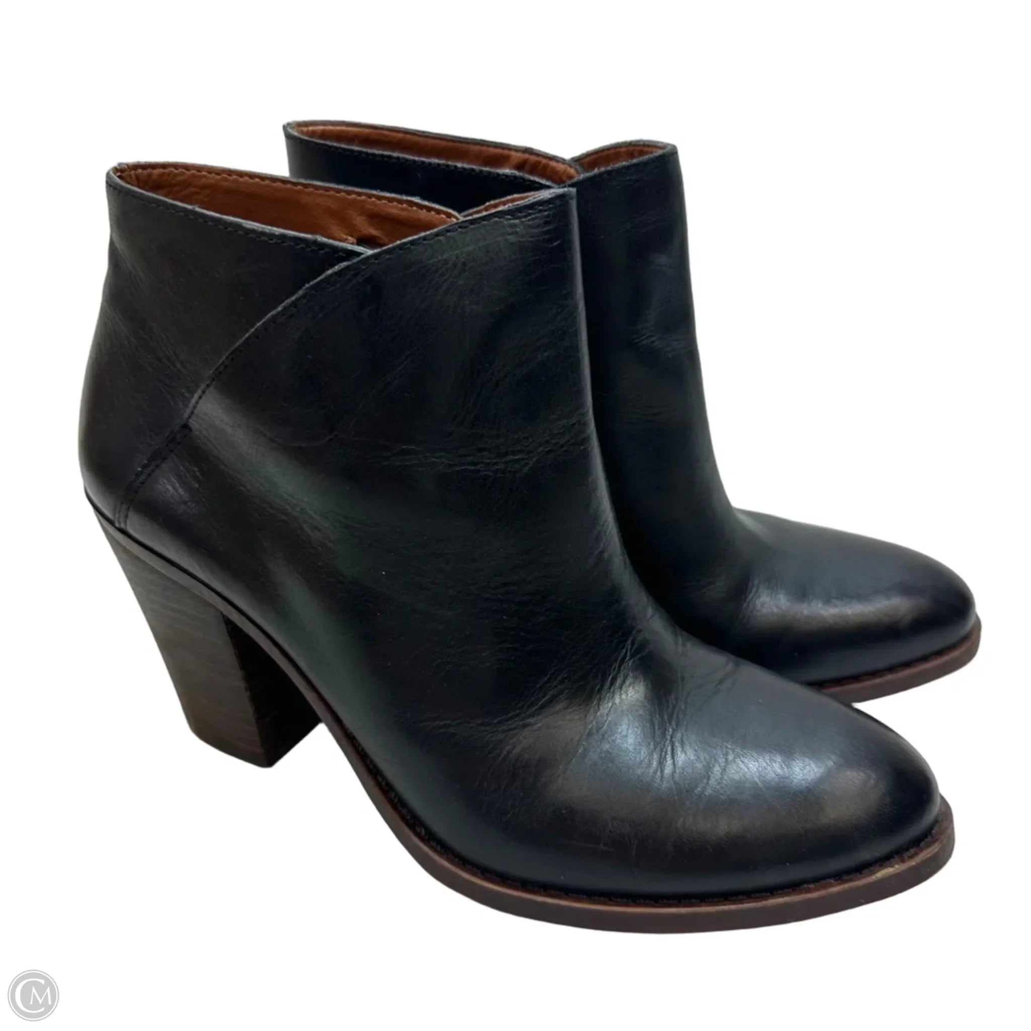 Boots Ankle Heels By Lucky Brand In Black, Size: 10