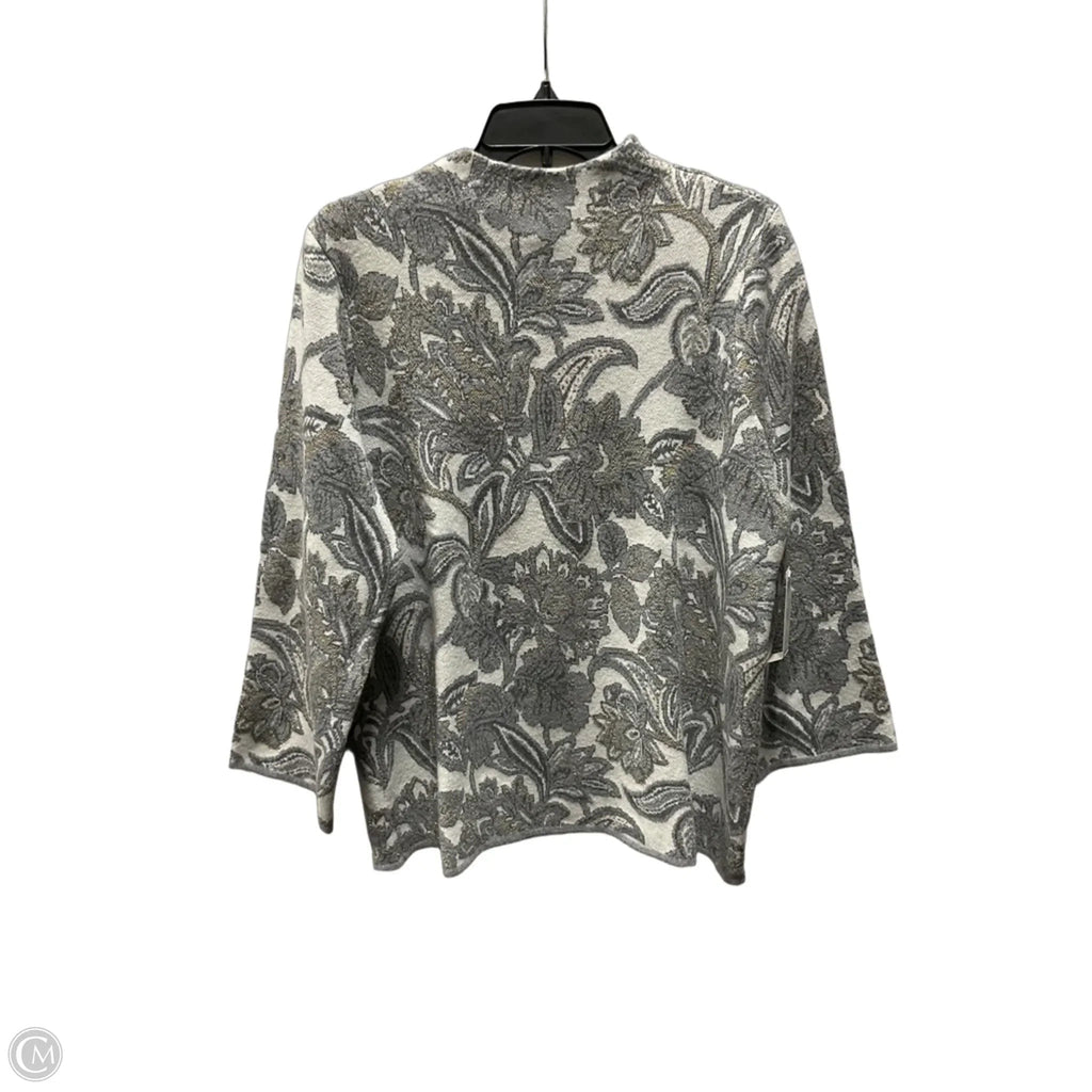 Top Long Sleeve By Chicos In Grey, Size: L
