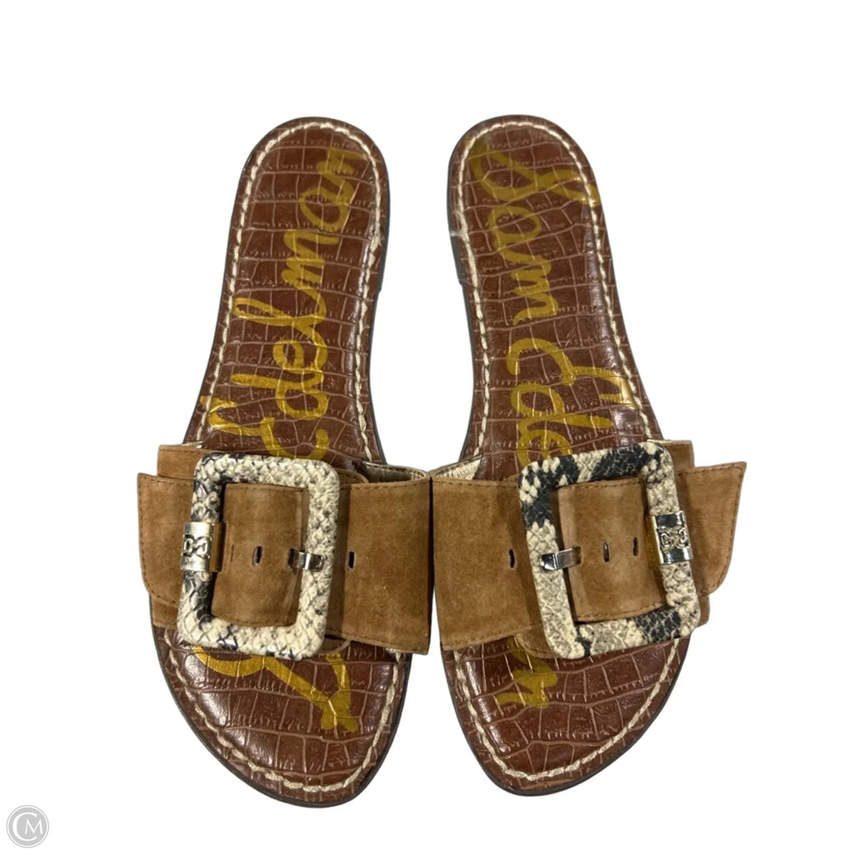 Sandals Flats By Sam Edelman In Brown, Size: 8.5