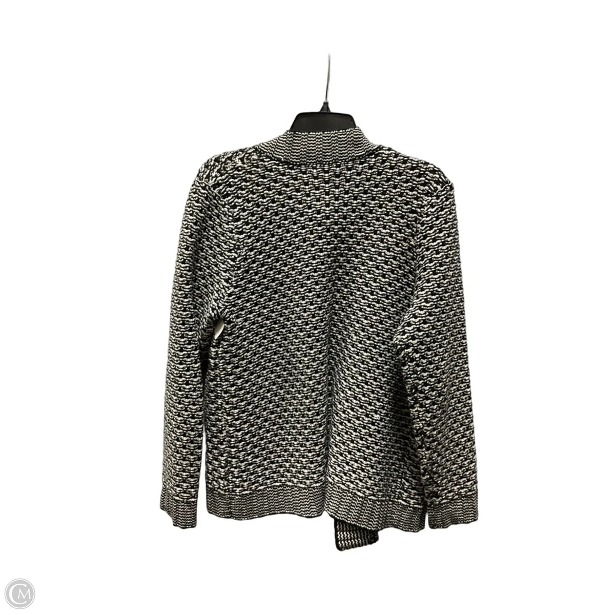 Cardigan By Talbots In Black & White, Size: L