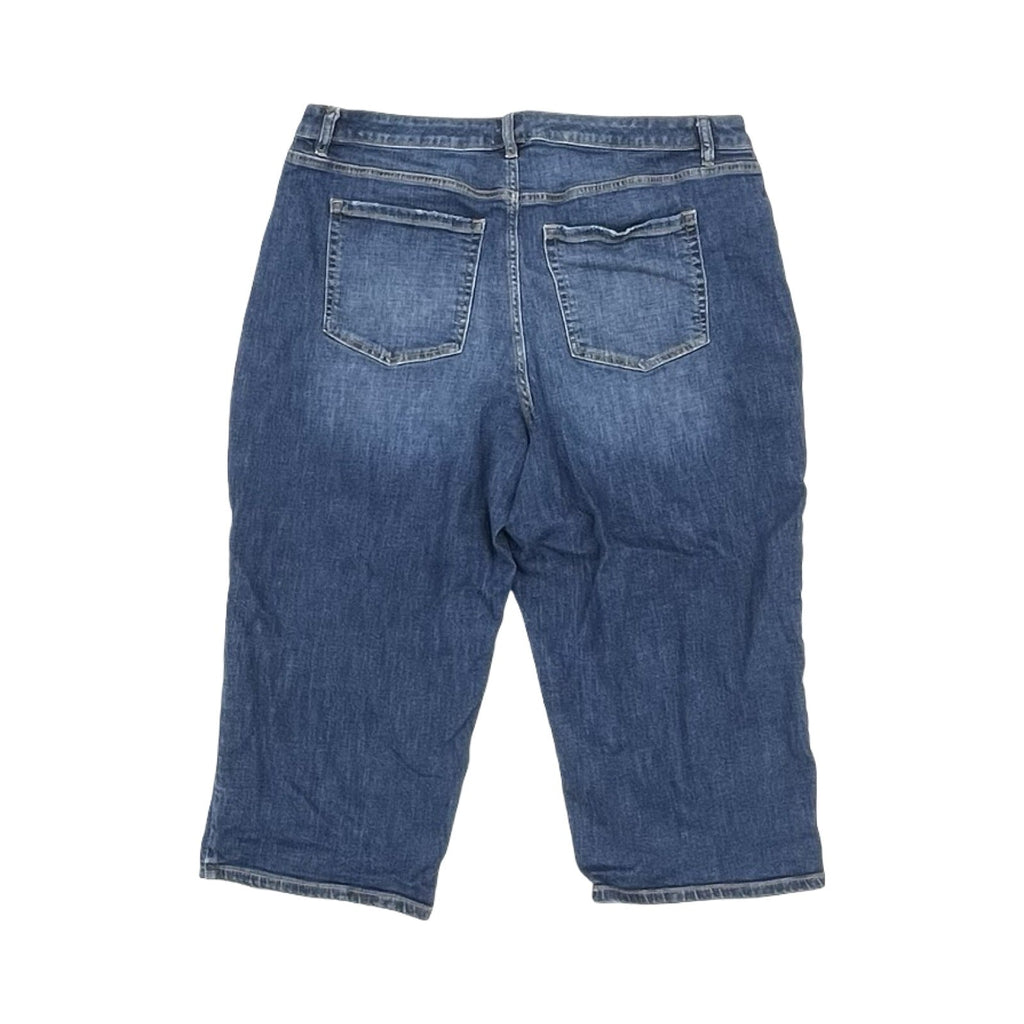 Jeans Cropped By Lane Bryant In Blue Denim, Size:22