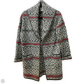 Sweater Cardigan By Cmb In Grey & Red, Size: M