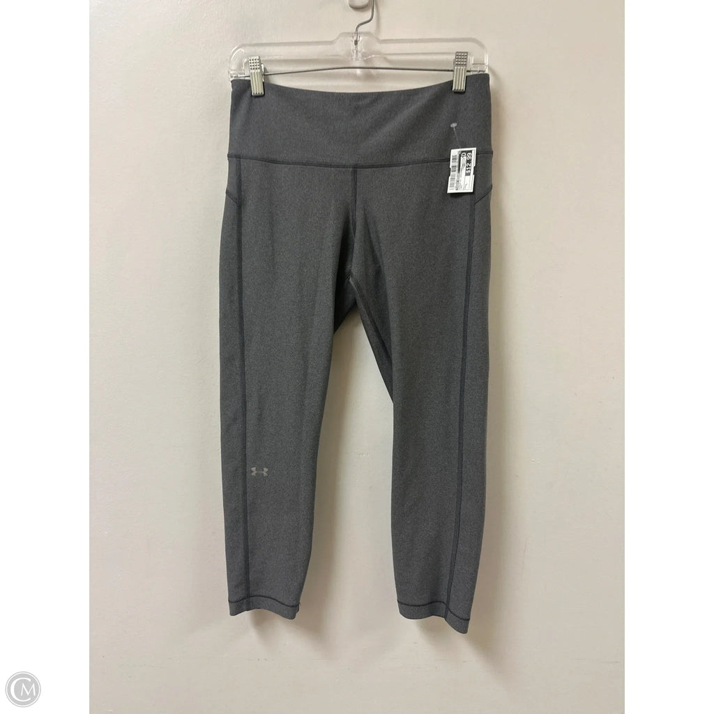 Athletic Leggings By Under Armour In Grey, Size: L