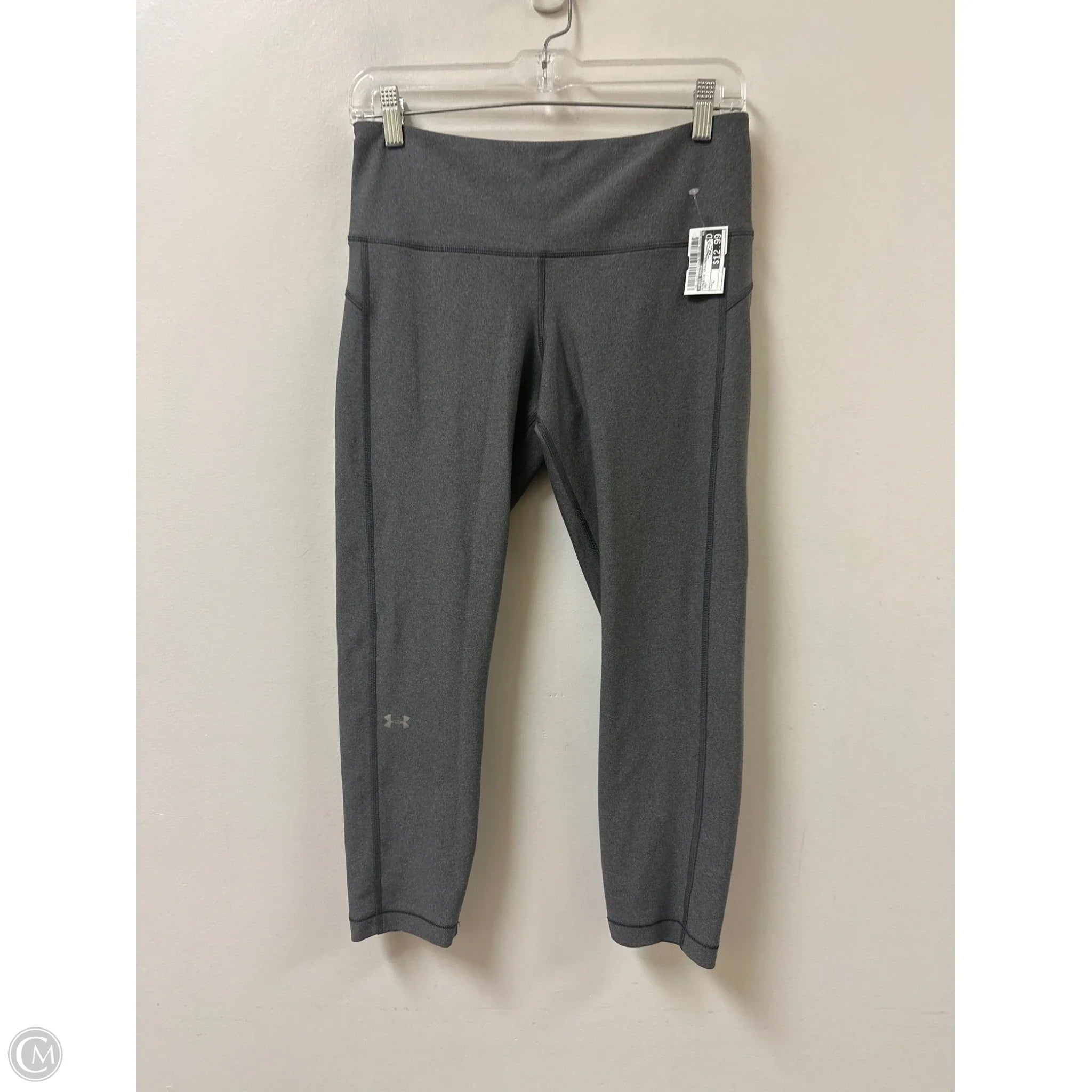 Athletic Leggings By Under Armour In Grey, Size: L