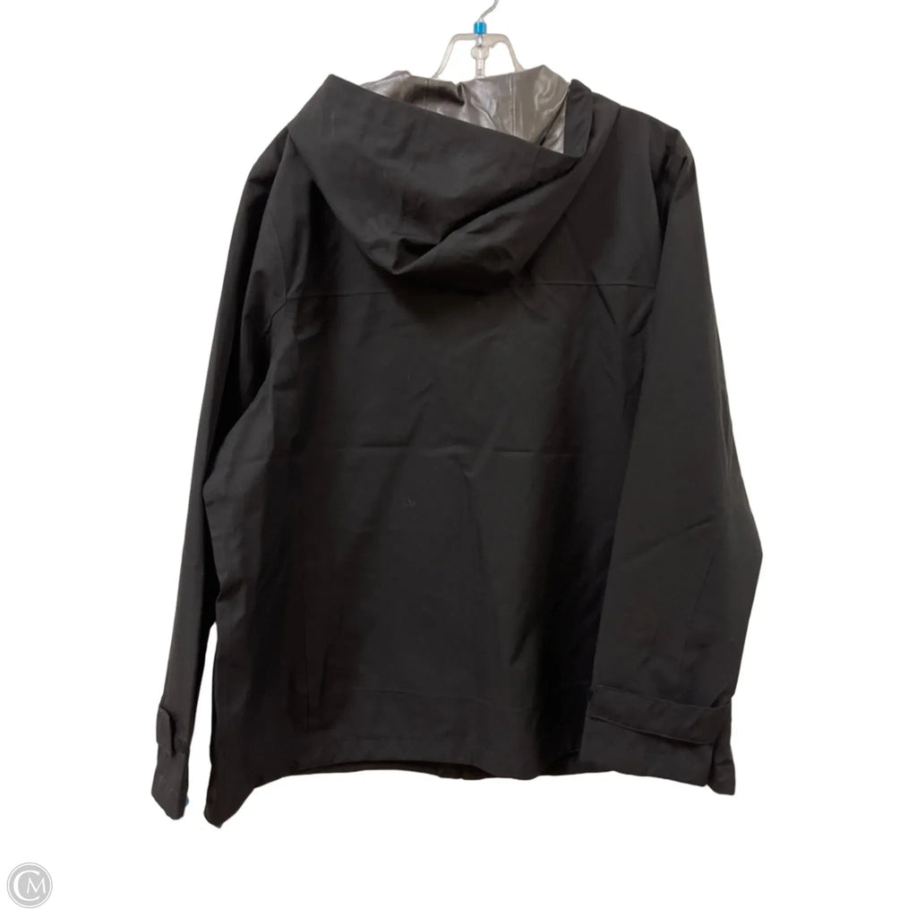 Jacket Windbreaker By Time And Tru In Black, Size: Xl