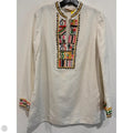 Top Long Sleeve Designer By Tory Burch In Cream, Size: M