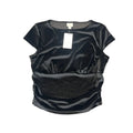 Top Short Sleeve By A New Day In Black, Size: S