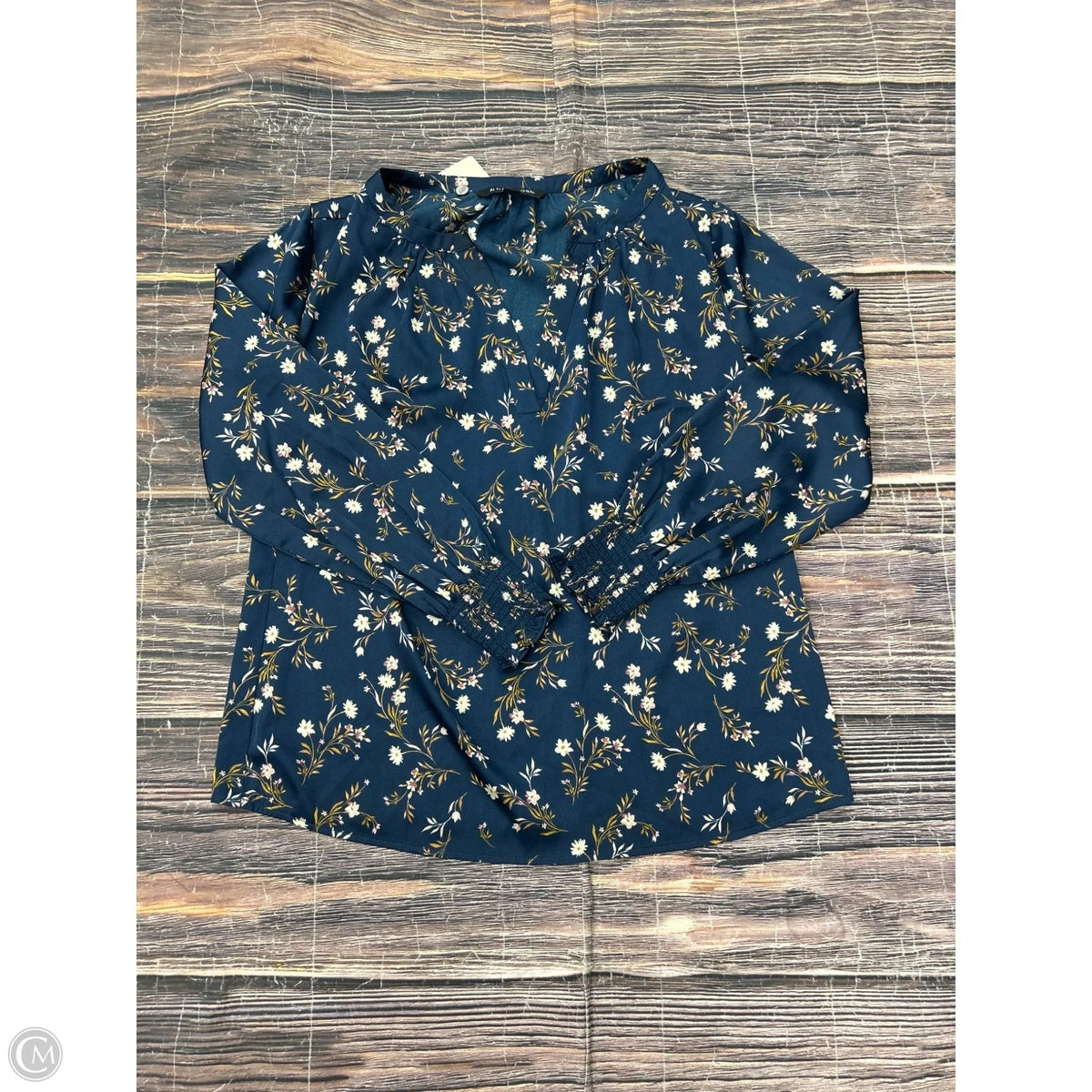 Top Long Sleeve By 41 Hawthorn In Navy, Size: Xsp