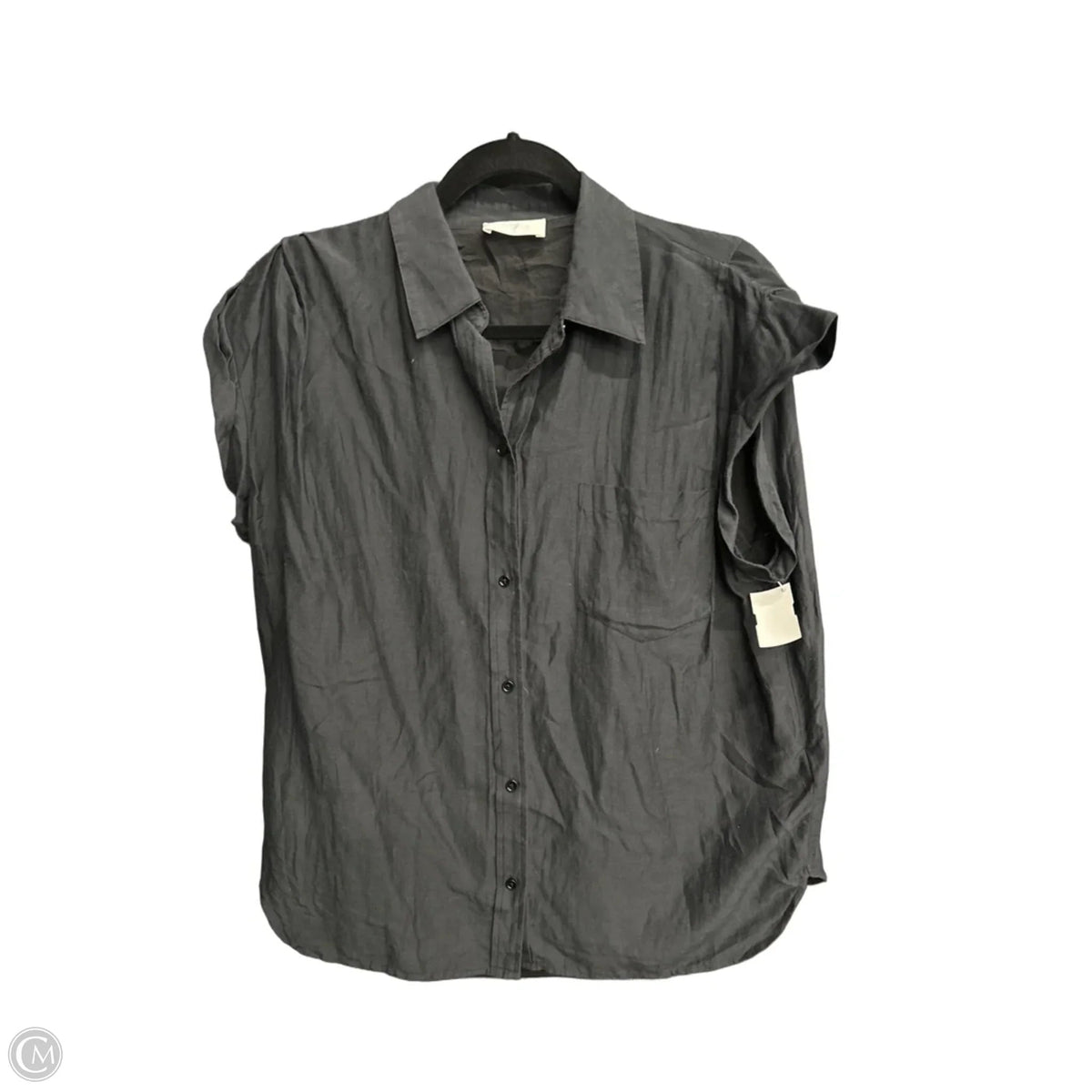 Top Short Sleeve By 7 For All Mankind In Black, Size: M