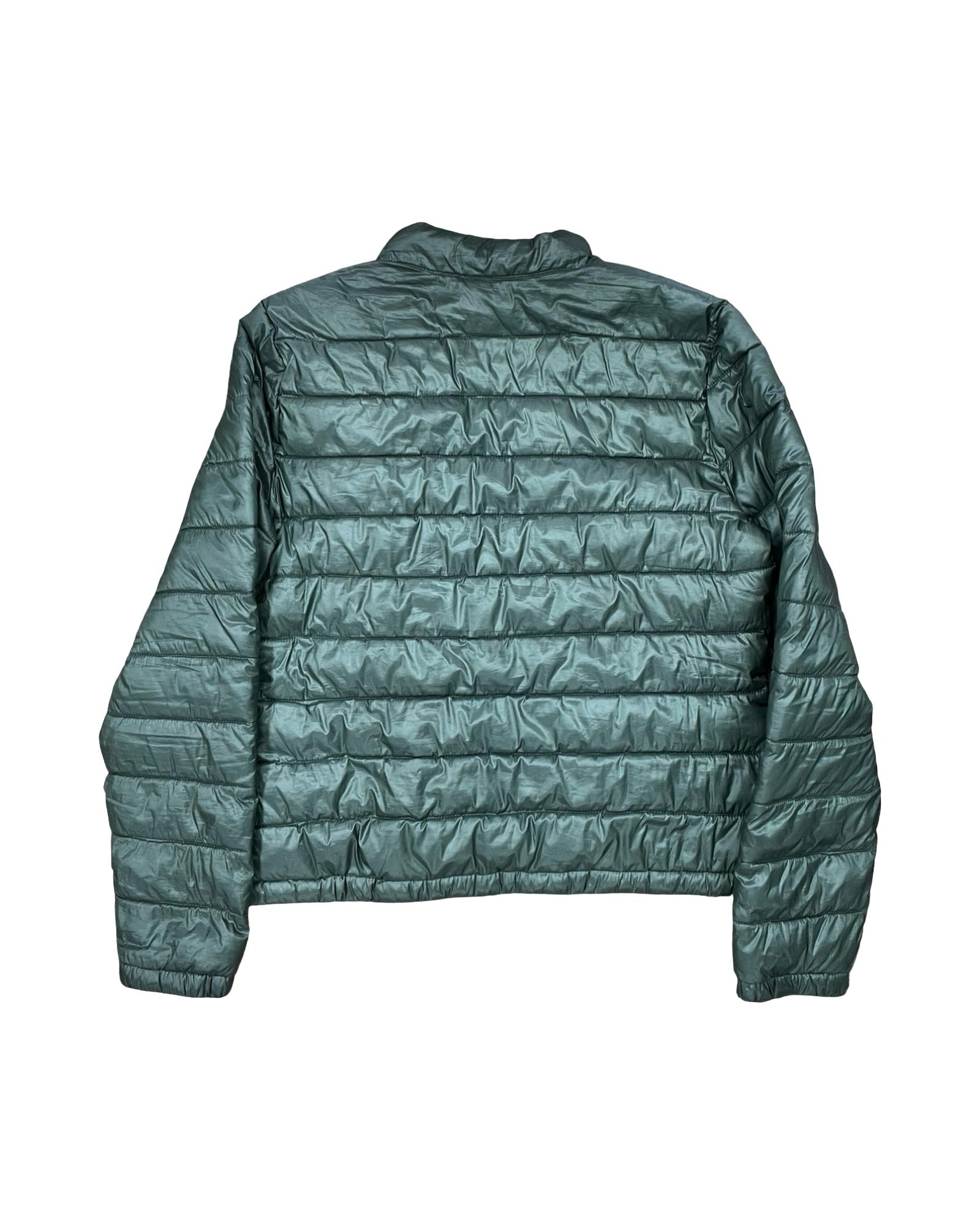 Coat Puffer & Quilted By Calvin Klein In Green, Size:M