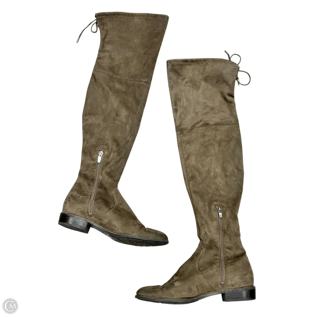 Boots Knee Flats By Marc Fisher In Taupe, Size: 7.5