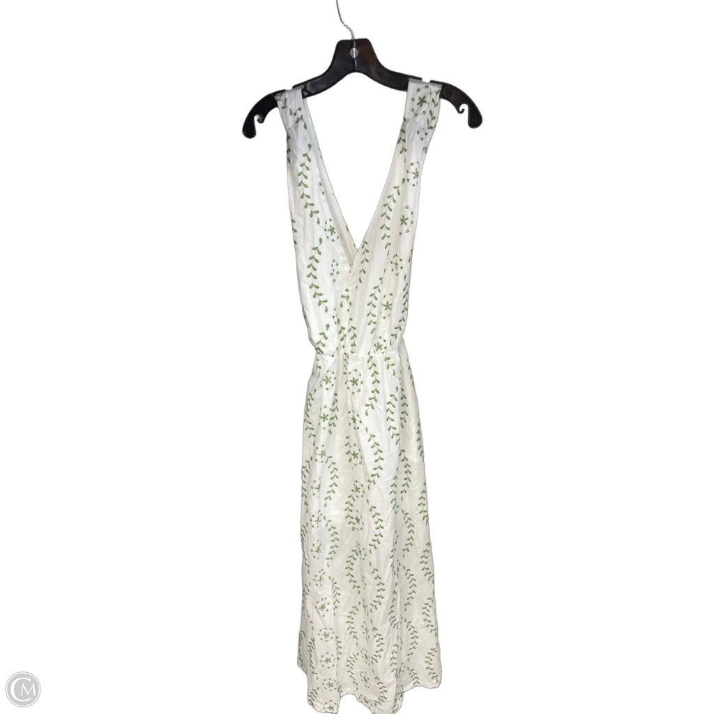 Dress Casual Maxi By A New Day In Green & White, Size: M
