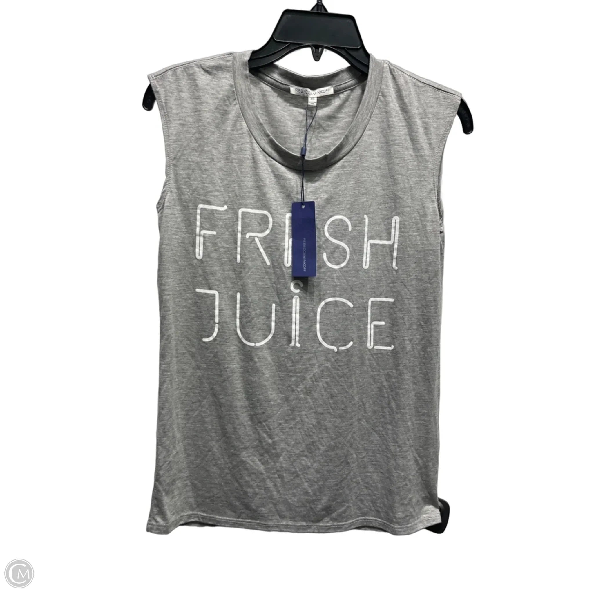 Top Sleeveless Designer By Rebecca Minkoff In Grey, Size: Xs