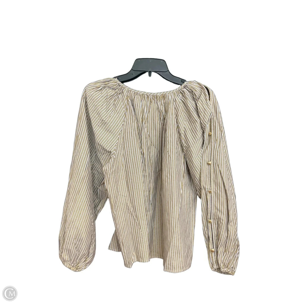 Top Long Sleeve By Loft In Striped Pattern, Size: Xs