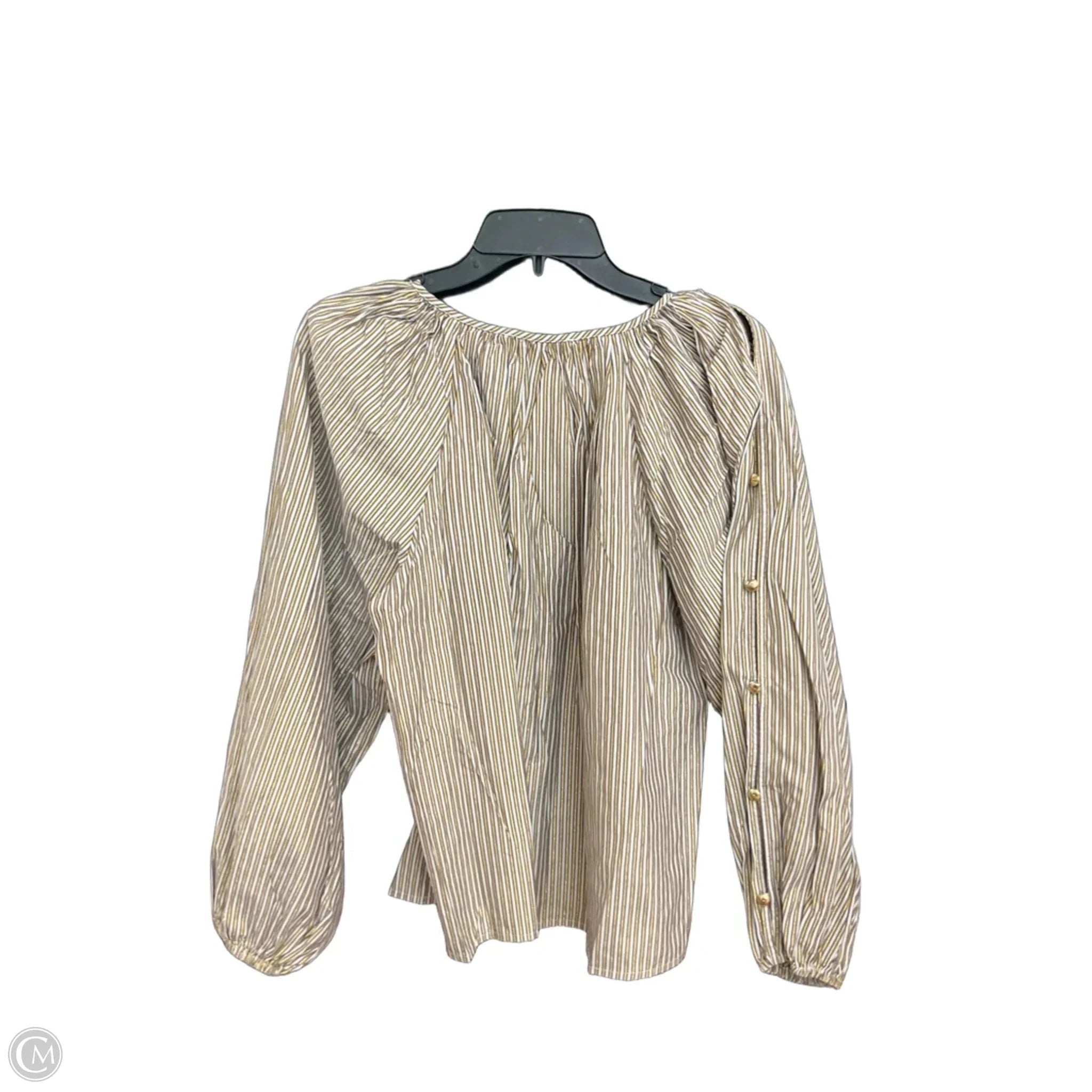 Top Long Sleeve By Loft In Striped Pattern, Size: Xs