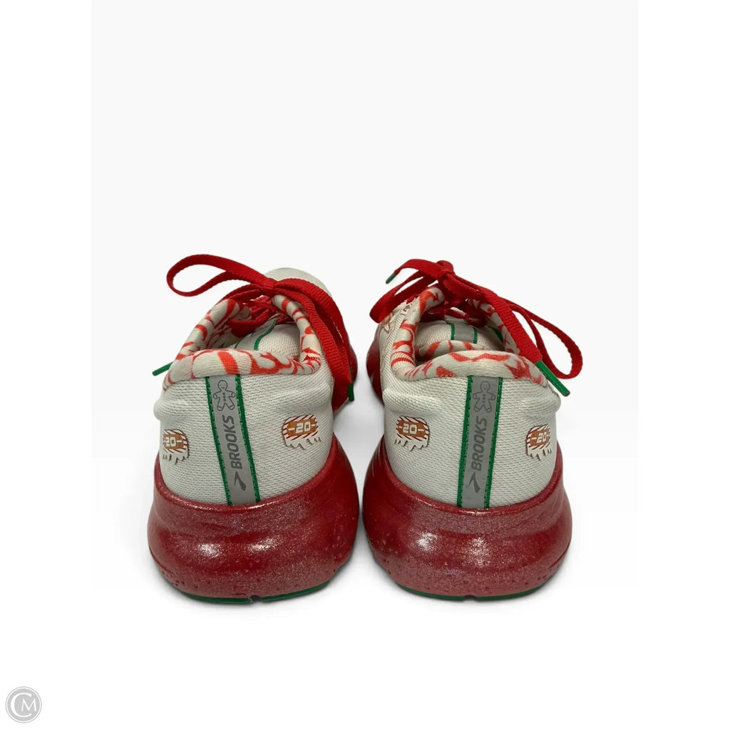 Shoes Sneakers By Brooks In Red & White, Size: 8