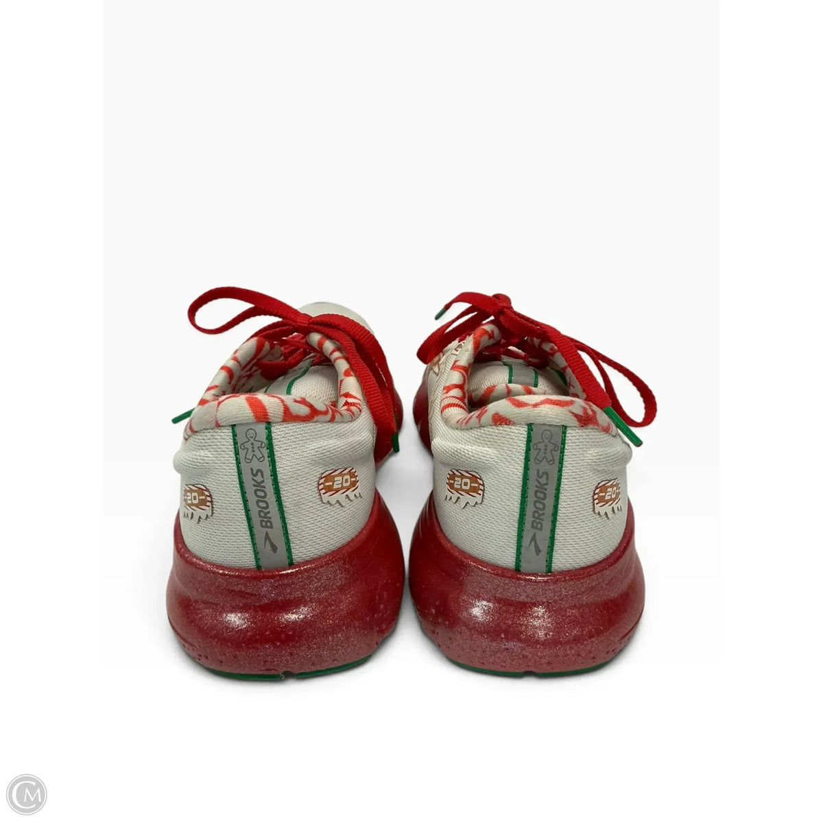 Shoes Sneakers By Brooks In Red & White, Size: 8