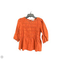 Top 3/4 Sleeve By Polagram In Orange, Size: L