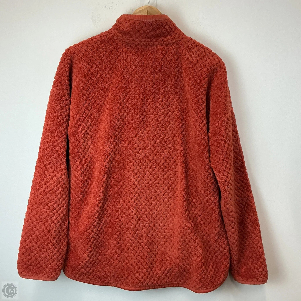 Sweatshirt Collar By Simply Southern In Orange, Size: L