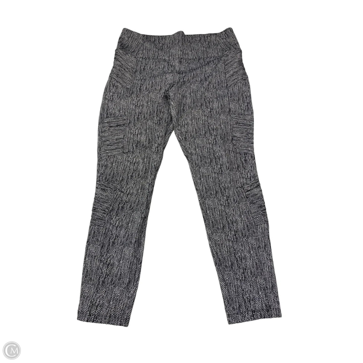 Athletic Leggings By Athleta In Black & White, Size: L