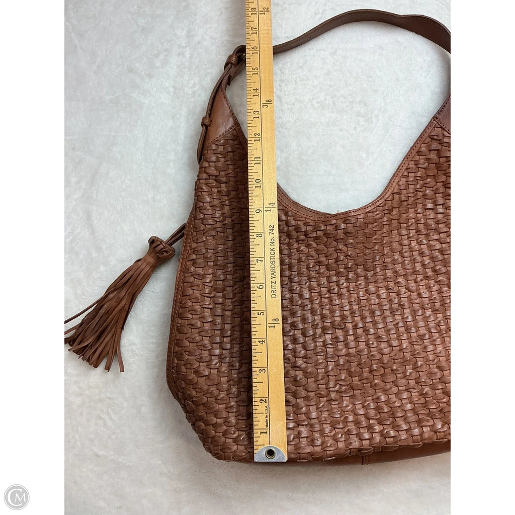 Handbag Leather By Clothes Mentor, Size: Medium