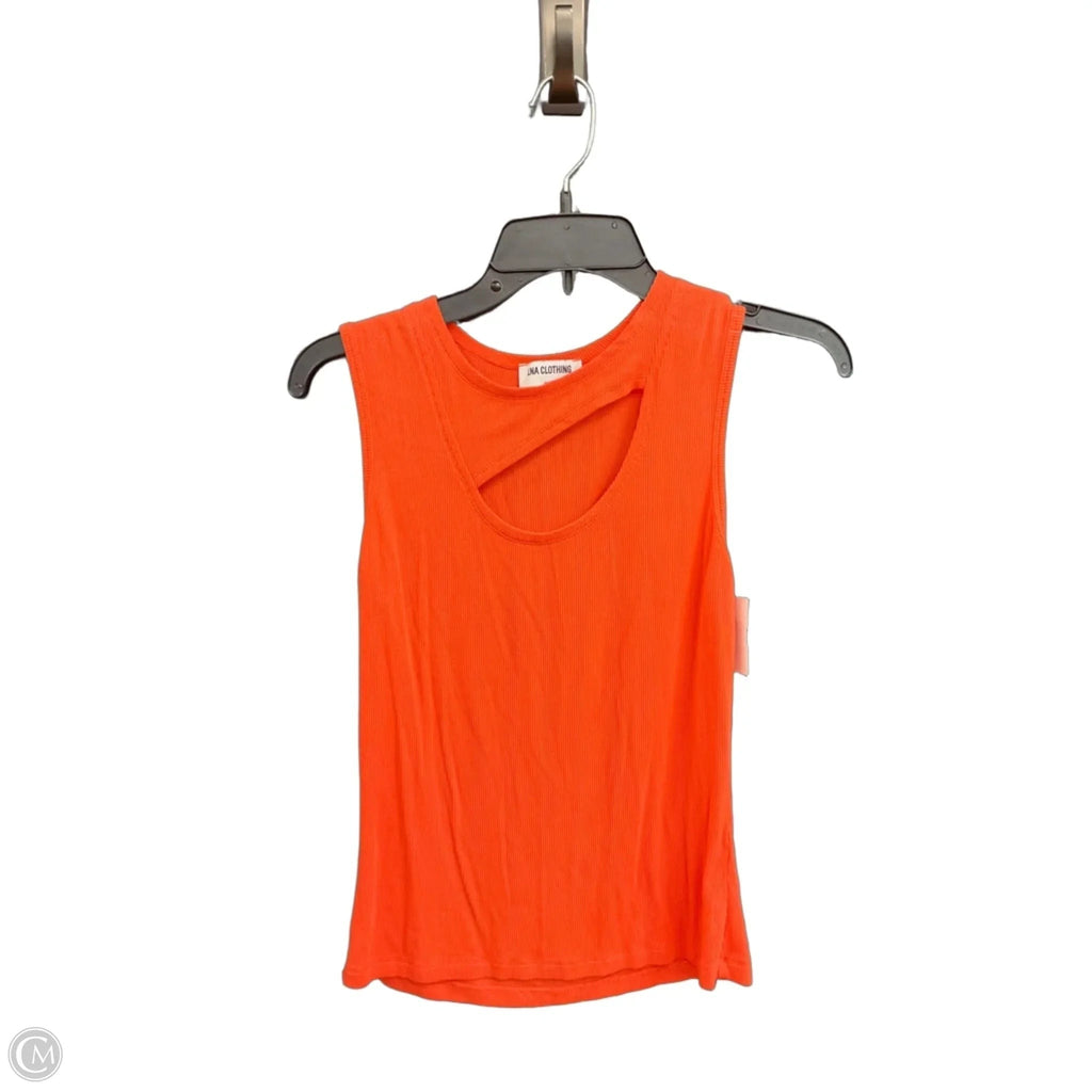 Top Sleeveless Basic By Lna In Orange, Size: S
